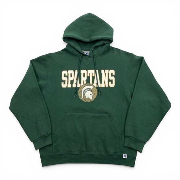 Russell Athletic Other - VTG Russell Athletic Michigan State Spartans Green Hoodie Sweatshirt Men's M